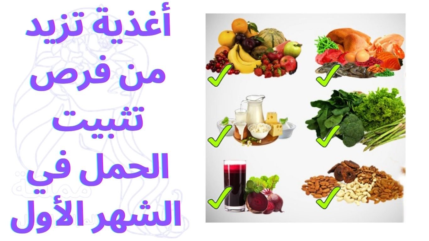 أغذية تزيد من فرص تثبيت الحمل في الشهر الأول 
