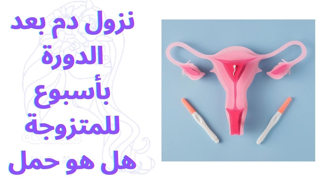 نزول دم بعد الدورة بأسبوع للمتزوجة هل هو حمل