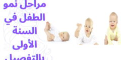 مراحل نمو الطفل في السنة الأولى بالتفصيل