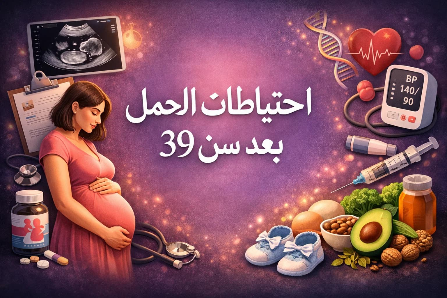 احتياطات الحمل بعد سن 39